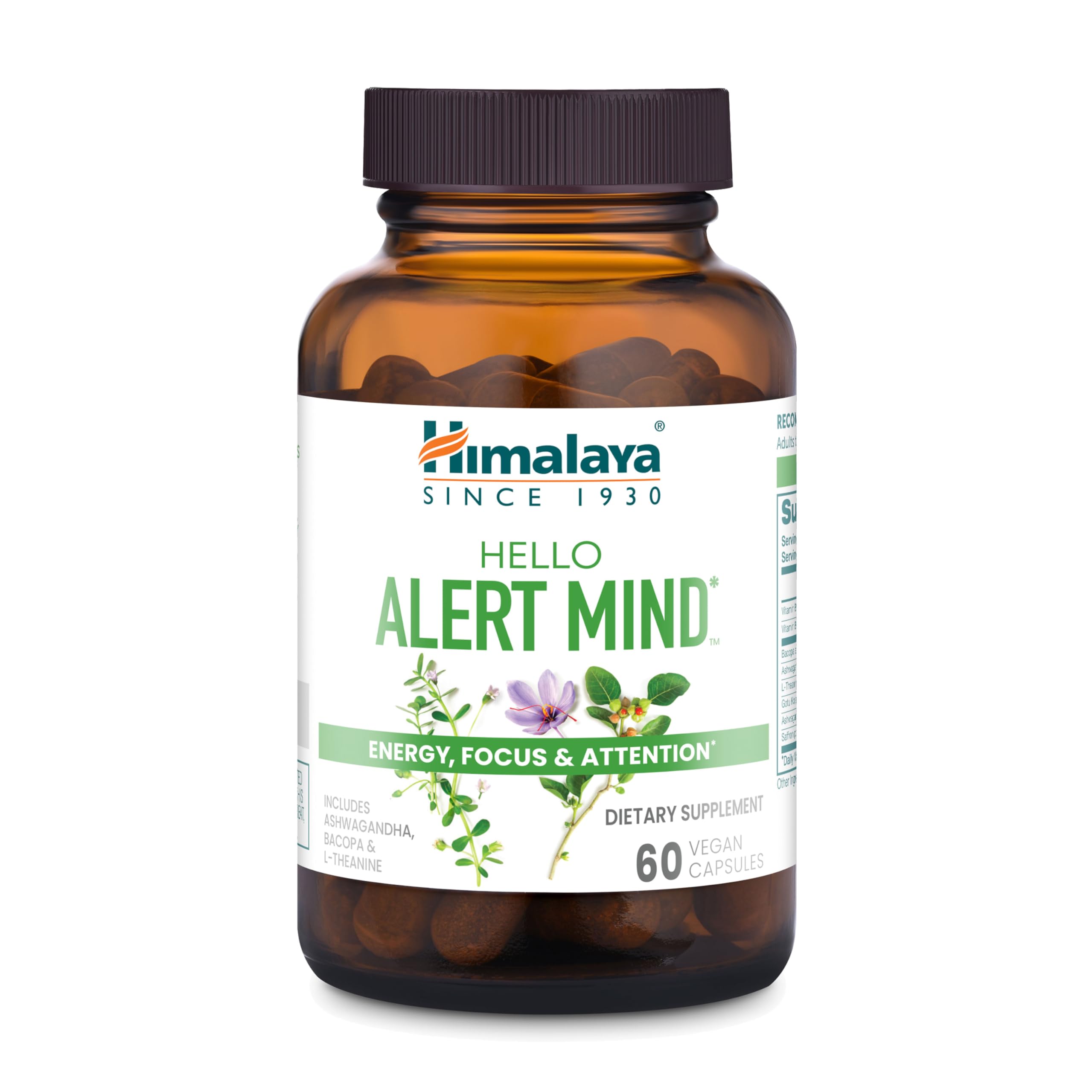 Amazon.com: Himalaya Hello Alert Mind with L-Theanine, Ashwagandha