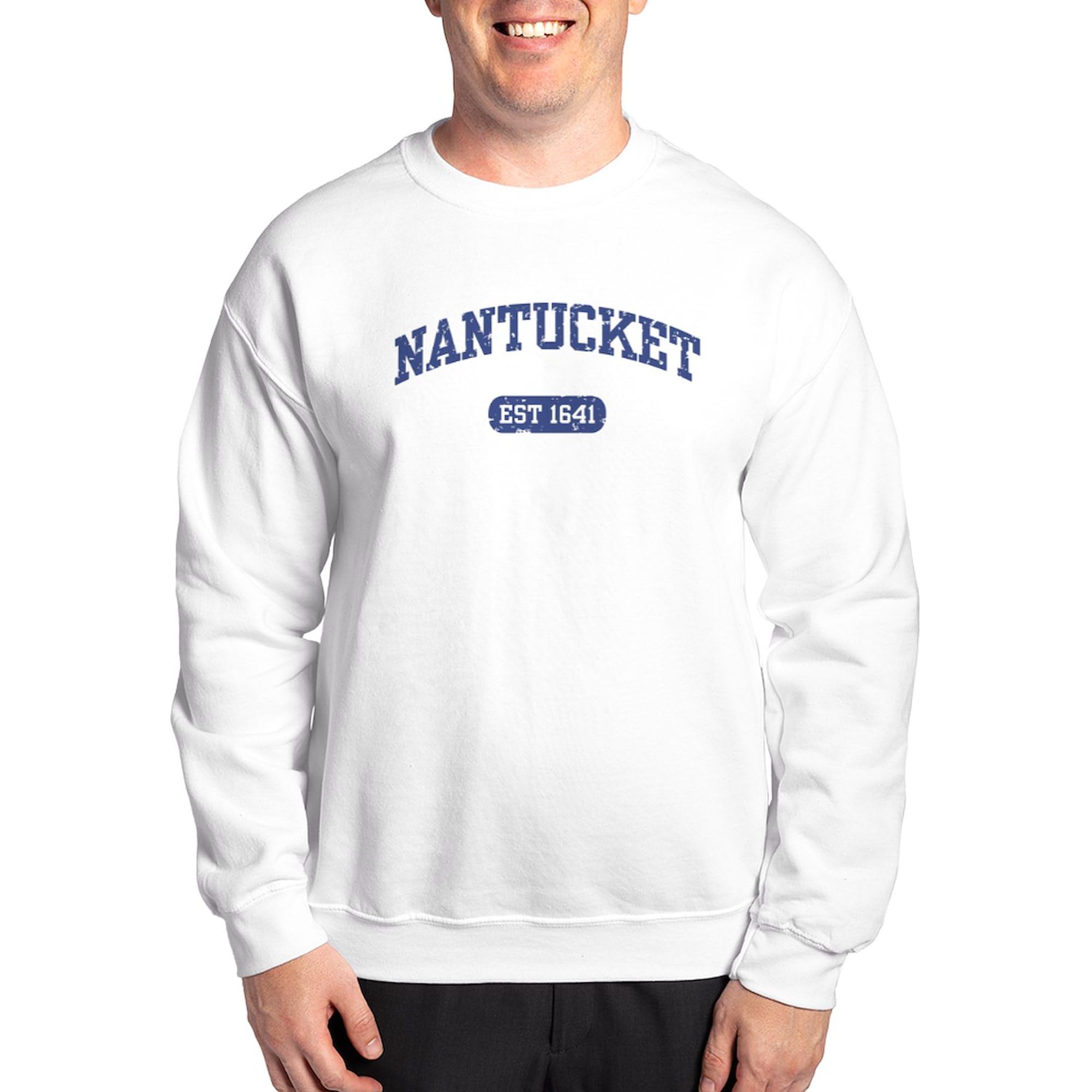 CafePress Nantucket EST 1641 Sweatshirt Classic Crew Neck Light Sweatshirt