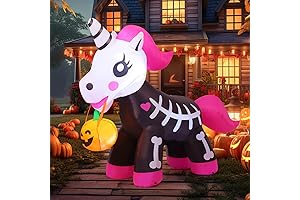 COMIN Bluey Unicorn Halloween Inflatable with Pink