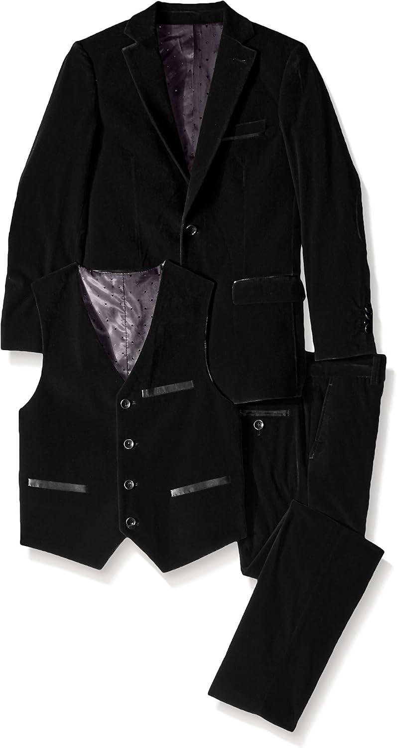 Isaac Mizrahi Little Boys' 3 Piece Velvet Suit
