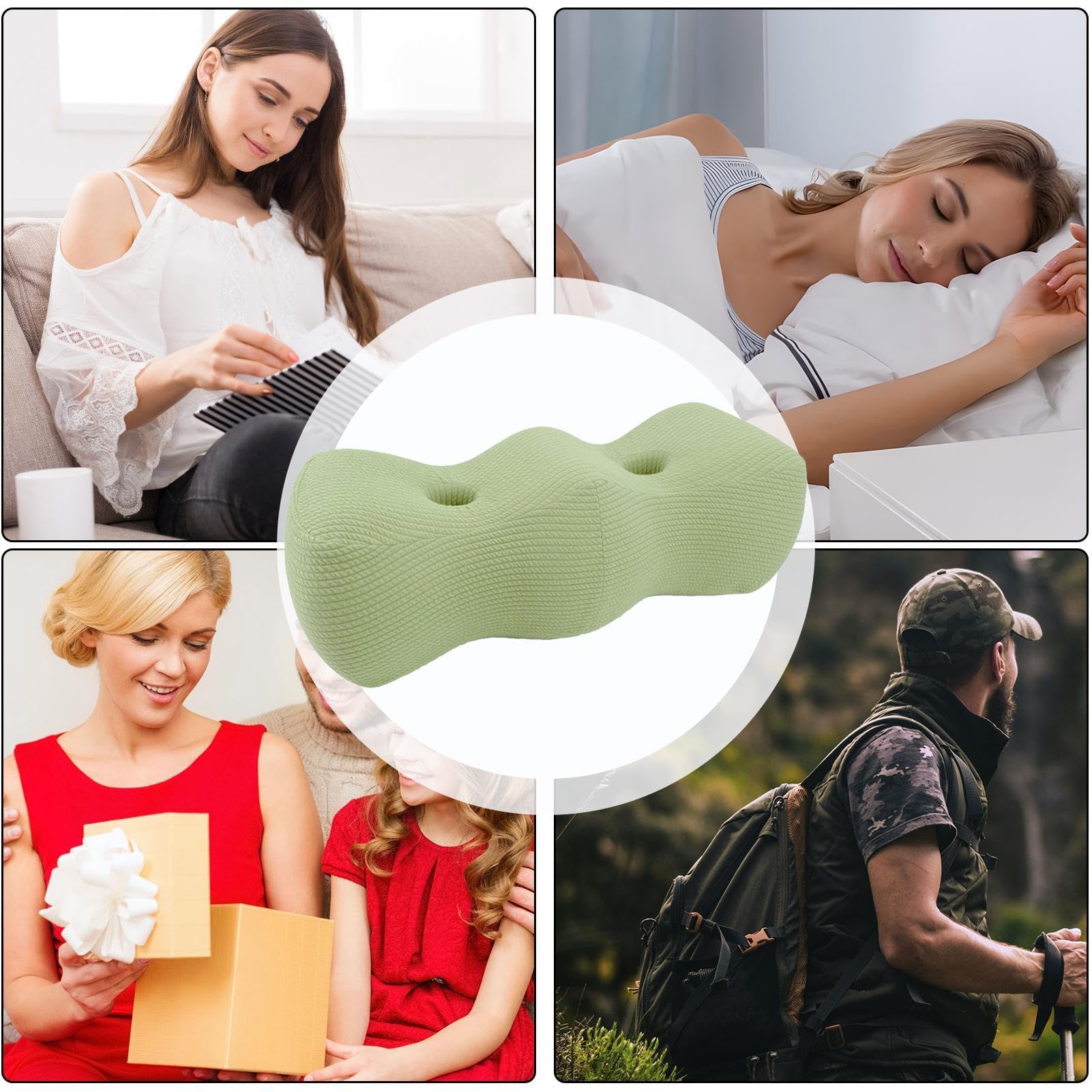 Piankowa poduszka na nogi, poduszka podwyższająca nogi, poduszka pod nogę w kształcie wzgórza, poduszka pod kolano, poduszka podwyższająca kostki dla odciążenia nóg i komfortu wspierającego