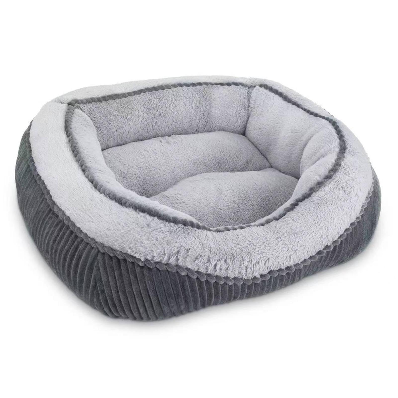 Lit petit chien lavable et tapis de niche moelleux pour chiot et chat d'intérieur