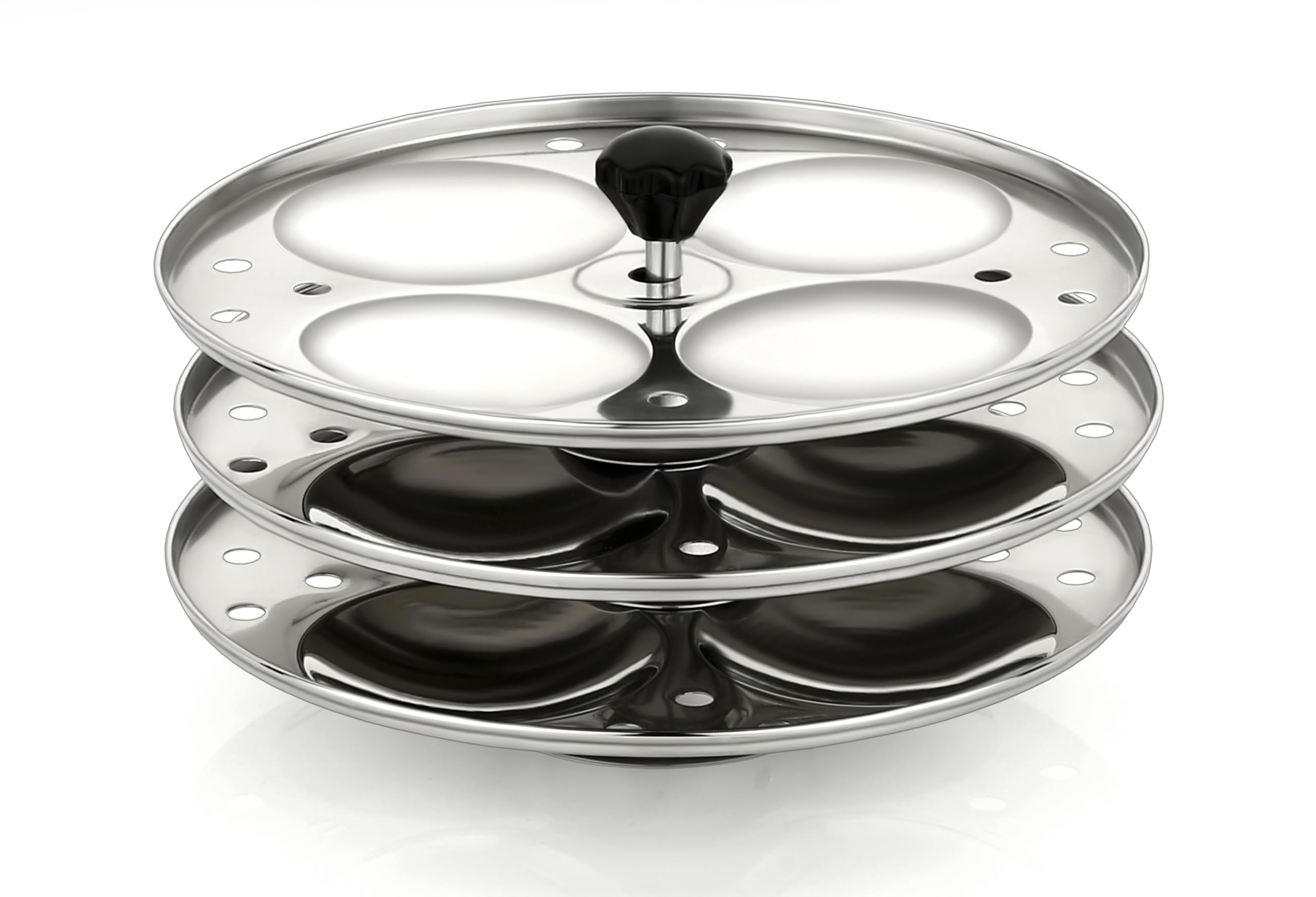 Premium Stainless Steel Heavy Quality Idli Maker For 5L Cooker 3 Plates, 12 Idli At Once, Idli Stand For Home & Kitchen (B0D8ZMXKL4) Amazon Price History, Amazon Price Tracker