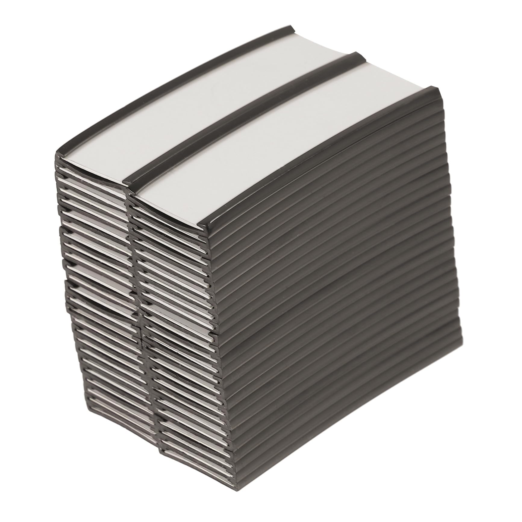 Clip Magnetico Porta Etichette Supporto per Cartellini a Inserti, 50 Pezzi in Gomma e Carta, Design Semplice per Gestione Prezzi e Magazzino