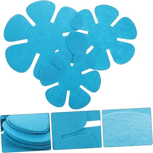 Miniatura 2 de Hemoton Protector de olla y sartén, juego de 12 almohadillas redondas de tela no tejida azul