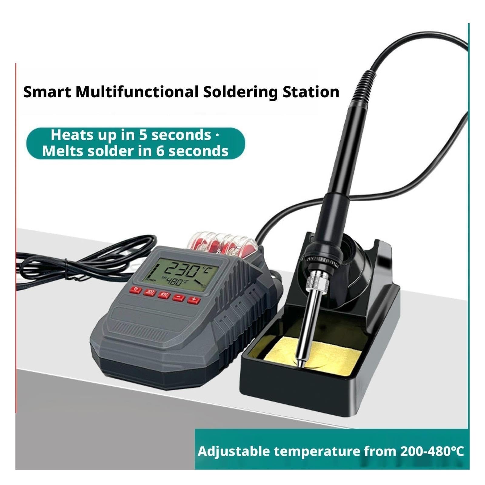 Poste de Soudure, Station de soudage LCD intelligente, haute puissance, fer à souder chauffage rapide, outil réparation téléphone