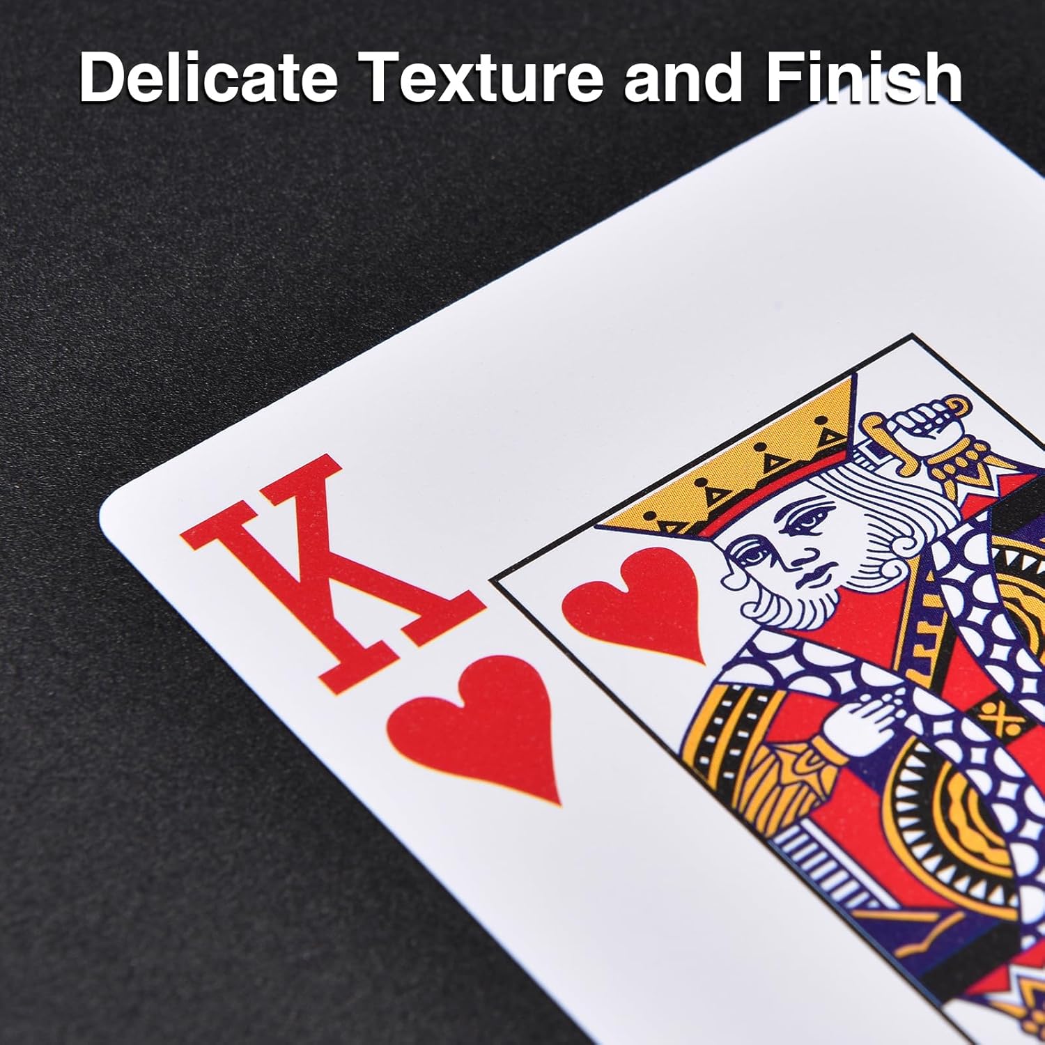 100% Plastic Playing Card Set, Jumbo Index, Poker Size, Superior Flexibility and Durability, Waterproof & Washable, Professional Playing Cards for Texas Hold’em Poker