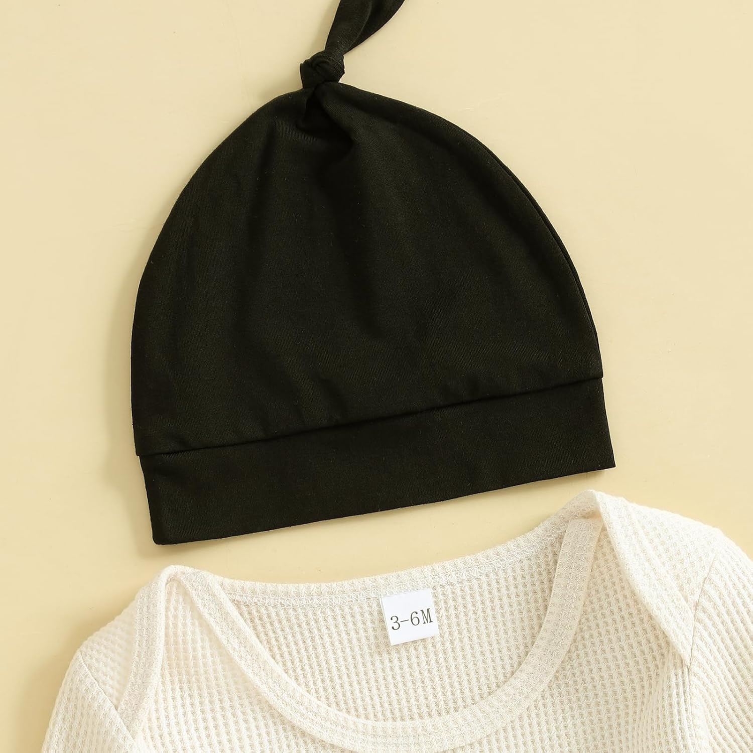 Christmas Baby Boy Outfit My First Christmas Lamp Waffle Knit Romper Onesie Newborn Fall Winter Clothes - Image 3