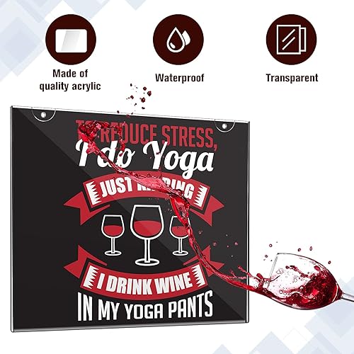 Miniatura 5 de 16 soportes acrílicos para letreros de 8.5 x 11 pulgadas, soporte para letreros de montaje en pared, de plástico transparente con cinta adhesiva,