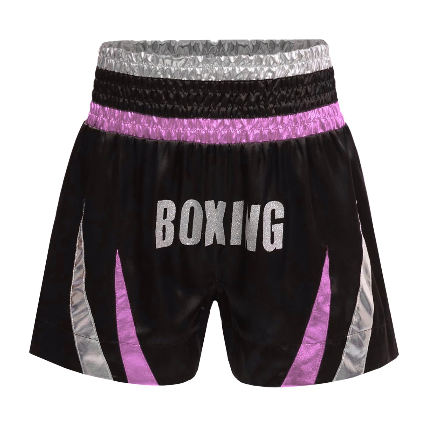 Runhomal Muay Thai Niño Cortos de Boxeo de Combate Kick Boxing MMA Deportes Cortos de Entrenamiento Trunks