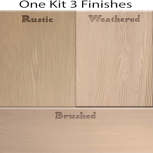 Miniatura 3 de Kit multiusos con acabado de madera, Go Beyond Faux Wood con imprimación a base de madera líquida pintable y tinte de gel, herramientas de granulado