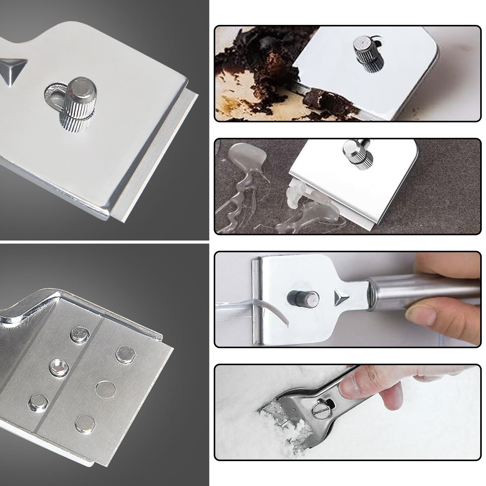 20 Piezas cuchillas de repuesto para raspador de vitrocerámica,Cuhilla para Rasquetas,Recambio para Rascador Multiusos,para Limpia Suelo,Horno,Placas de Inducción,Ventana
