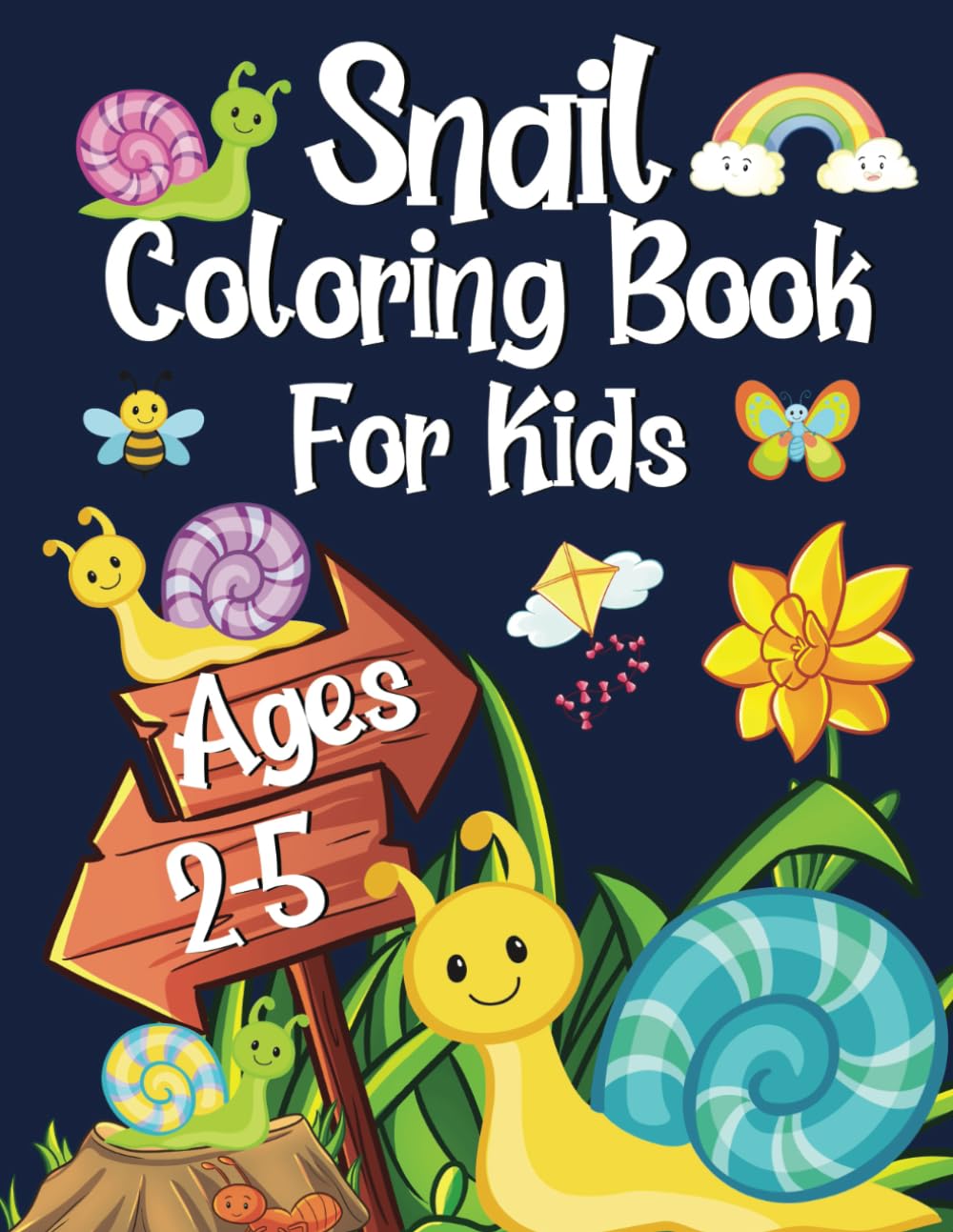 Snail Coloring Book for Kids ages 2-5: Coloring Pages for Children