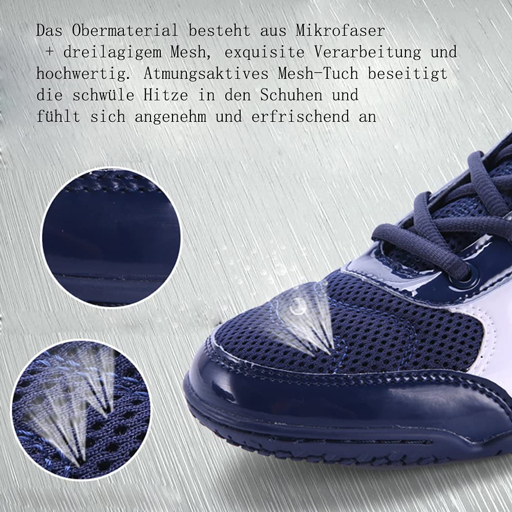 Scarpe da Boxe da Uomo e da Donna comode e Traspiranti Scarpe da Wrestling Scarpe tozze