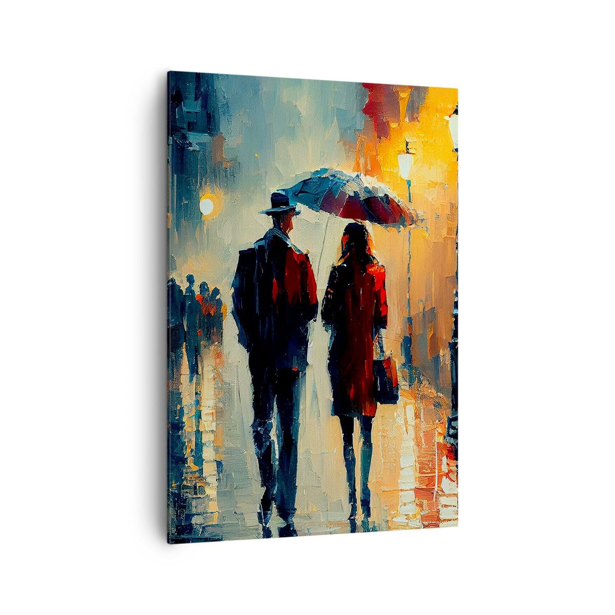 Lienzos decorativos 70x100cm Cuadro Sobre Lienzo Moderno Vertical Romanticismo Pareja Paisaje Grande Dormitorio Cuadros Pared Imágenes Cuadros Decoracion Salon Wall Art Prints Decor PA70x100-5776