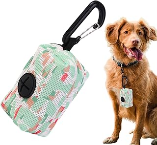 Kotbeutelhalter für Hunde, Hundekothalter - Doggy Zipper Pouch Poo Dispenser,Hundezubehör zum Spazierengehen, Hundekotbeutel Rollen, Nachfüllbar für 1 Rolle Taschen product image