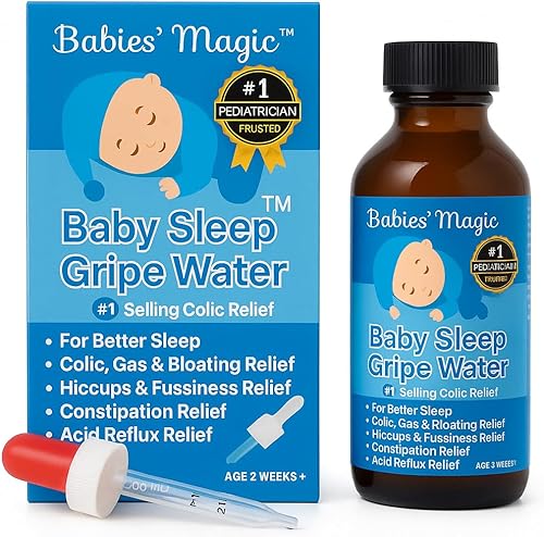 Miniatura 7 de Bebés Magic T Baby Sleep Gripe Water para aliviar los cólicos y gases del bebé, suave y seguro, apoya la comodidad de los cólicos y los gases