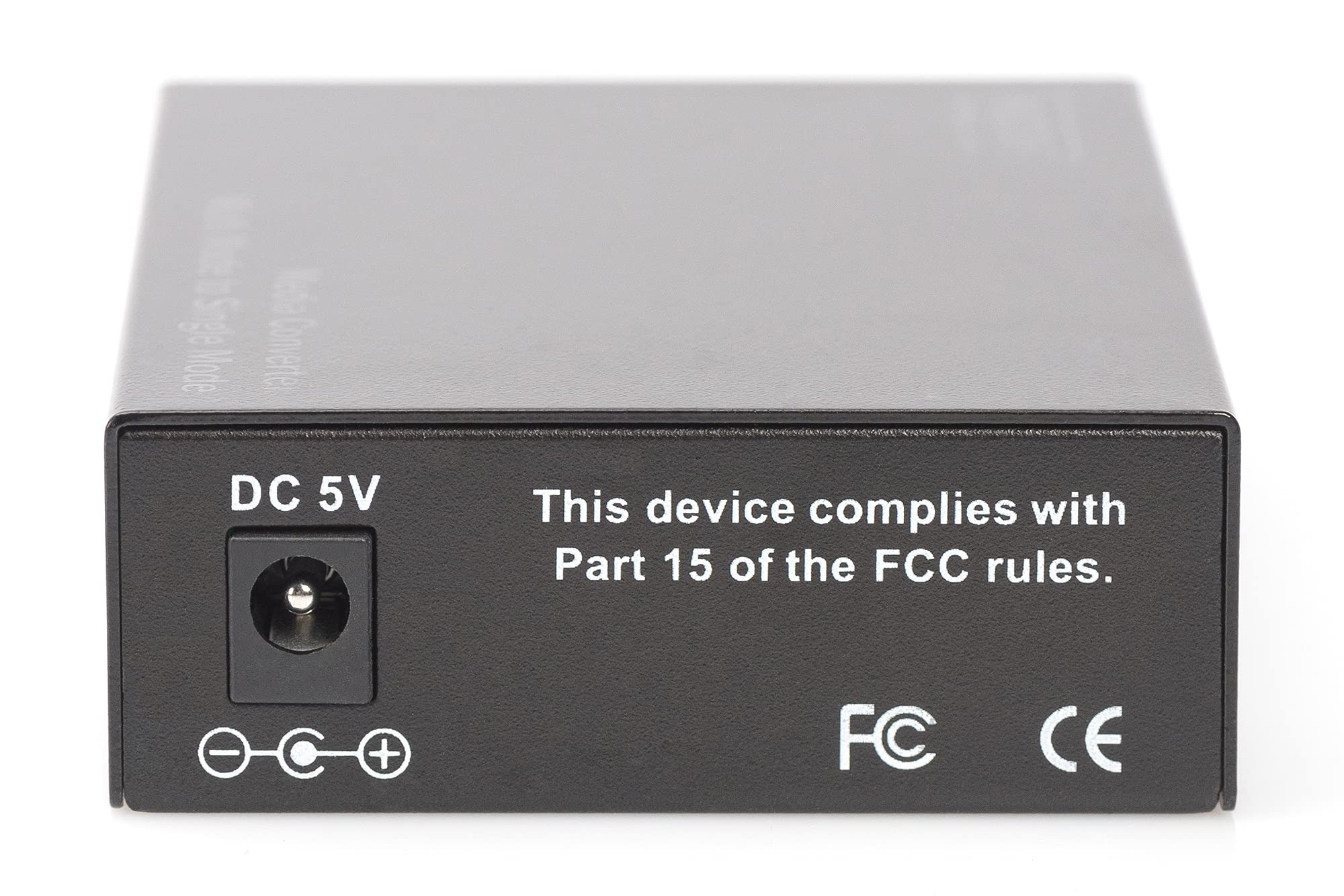 DIGITUS Convertisseur de média – SC vers SC – multimode vers monomode | Fast Ethernet 100 Mbit/s – longueur d'onde 1 310 nm – portée jusqu'à 20 km – fibre optique vers fibre optique – noir