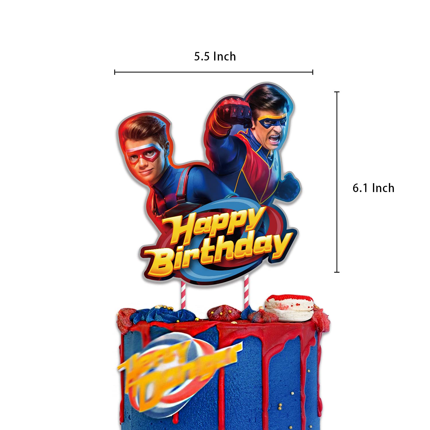 Henry Danger Birthday Decorations, Henry Danger Party Supplies Set with a Happy Birthday Banner