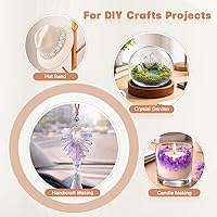 Vista 4 de rockcloud rocas naturales de cristal, cubiertas de titanio, cuarzo claro, en punta, hebra de 15 pulgadas