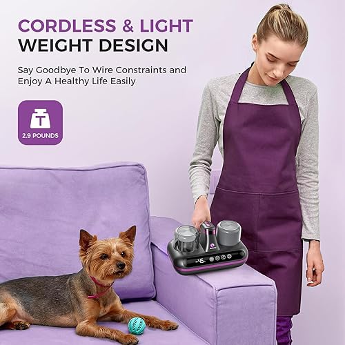 Miniatura 7 de Aspirador de colchón  Aspirador de cama inalámbrico 5 en 1, alimentado por tecnología ultrasónica, succión fuerte de 16 Kpa, bajo ruido, adecuado