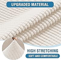 Vista 118 de H.VERSAILTEX Multi-Pieces Sofa Covers Stretch Couch Covers Form Fitted Seats and Back Cushions Covers
