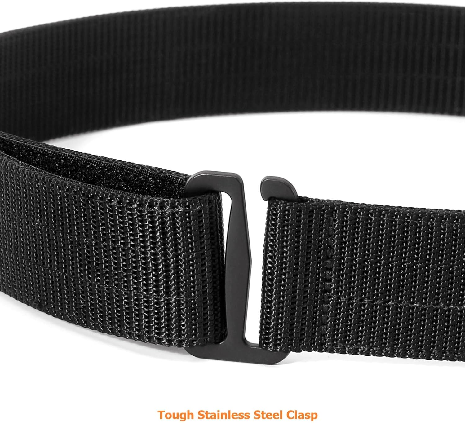 TACNEX Tactical EDC Belt with Simple Metal Loop/Hook 1.5" Heavy Duty 2-Ply Stiff Nylon Belt for Gear Carry Men Women - Image 2