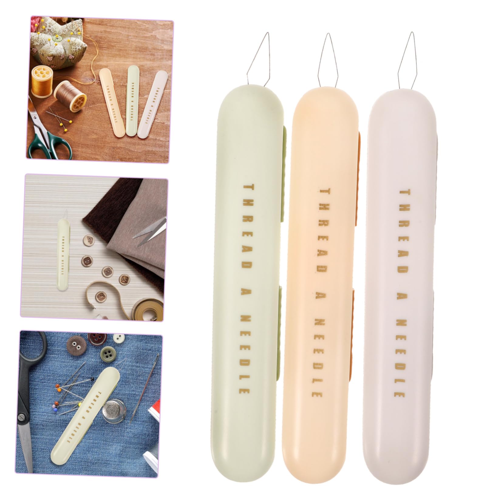 VILLCASE 12pezzi e Infilatore Attrezzo per e Rimuovere per e Crafting Colori Grigio Giallo