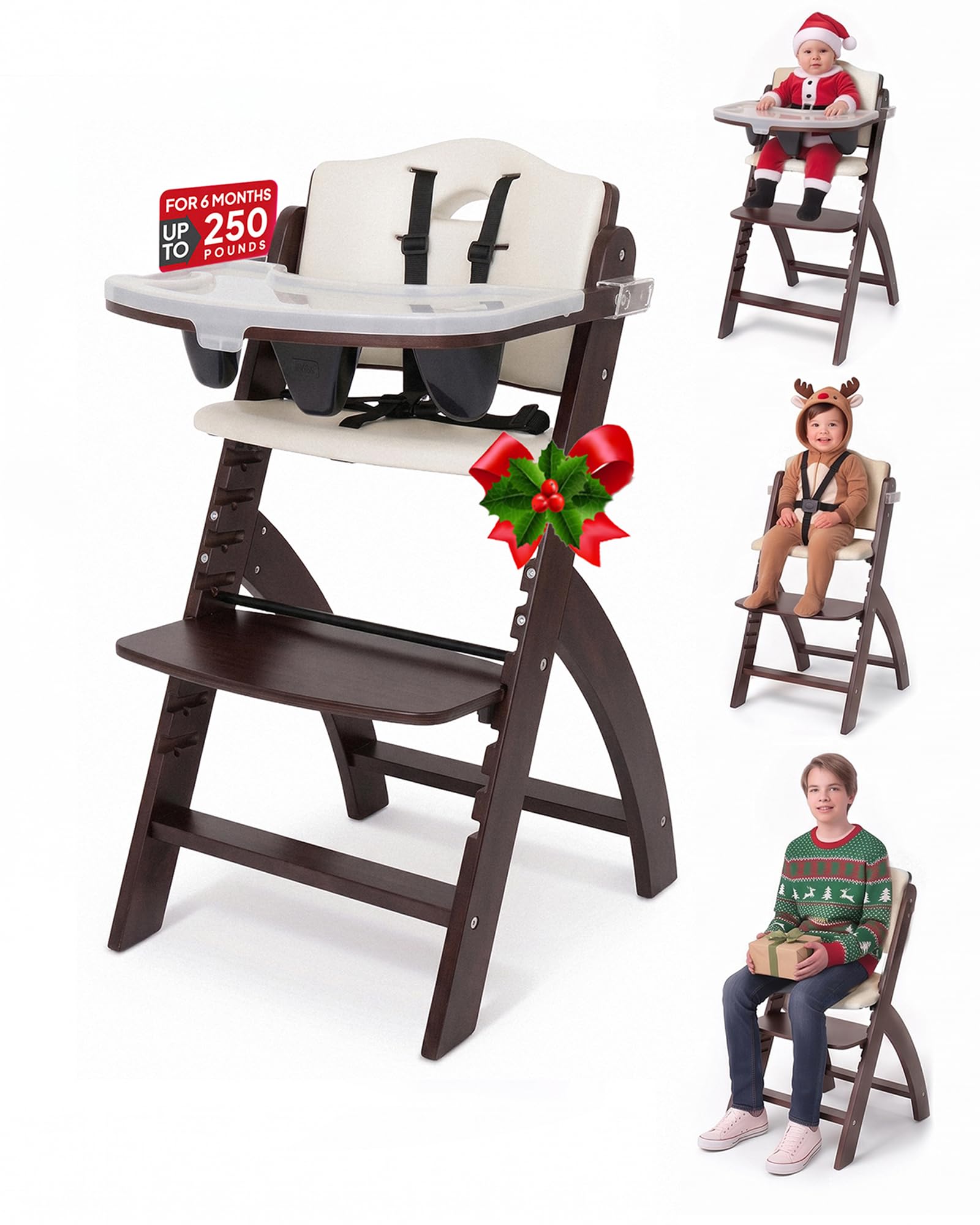 Amazon.com: Abiie Beyond Junior Convertible Wooden High Chair with