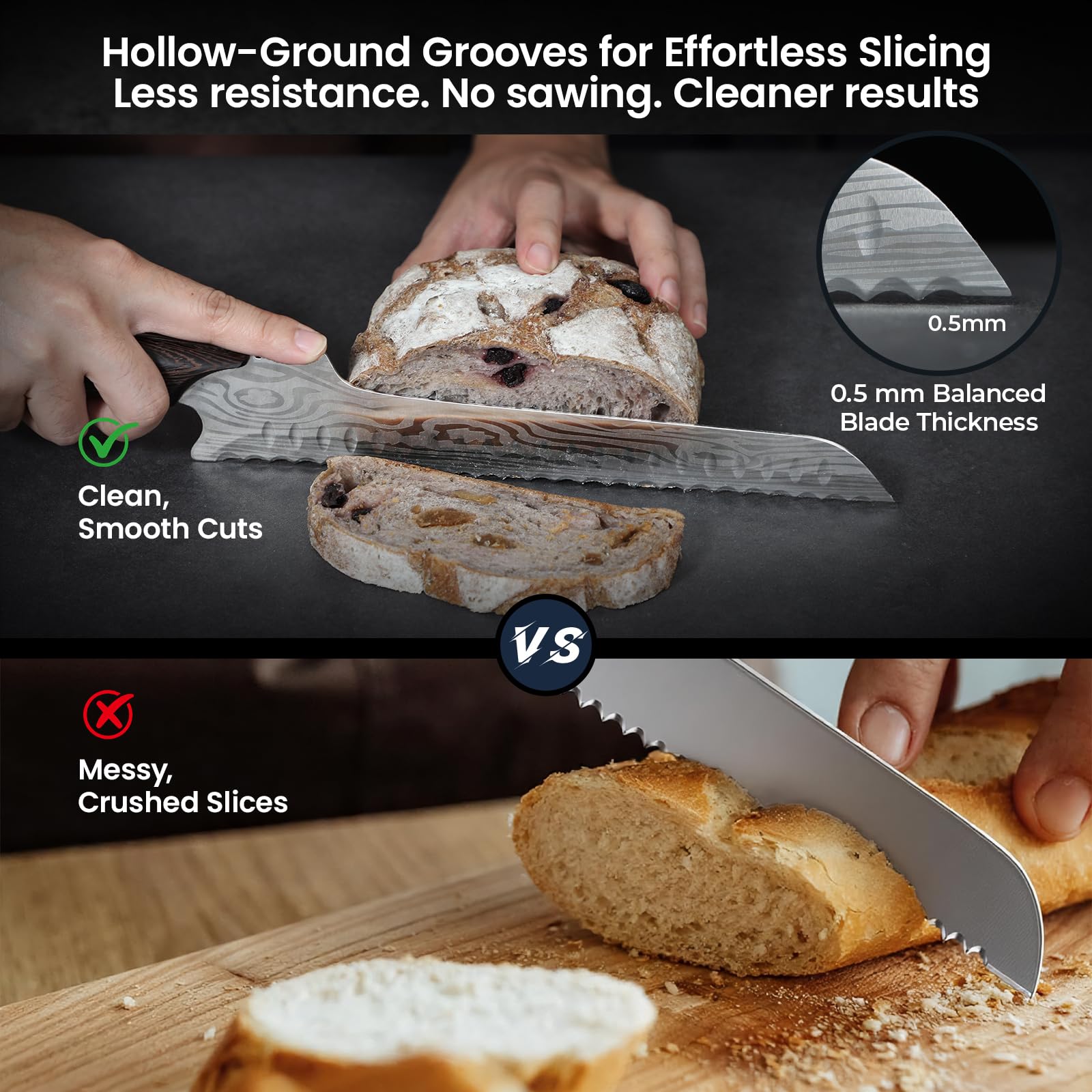 SYOKAMI Bread Knife - Slice Like a Pro -3