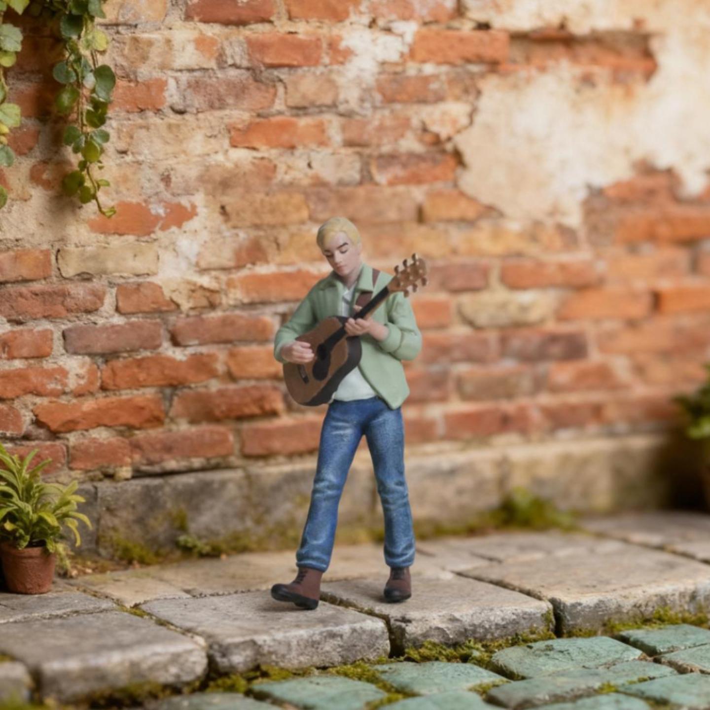Figura Boy tocando guitarra escala 1:43 miniatura 7