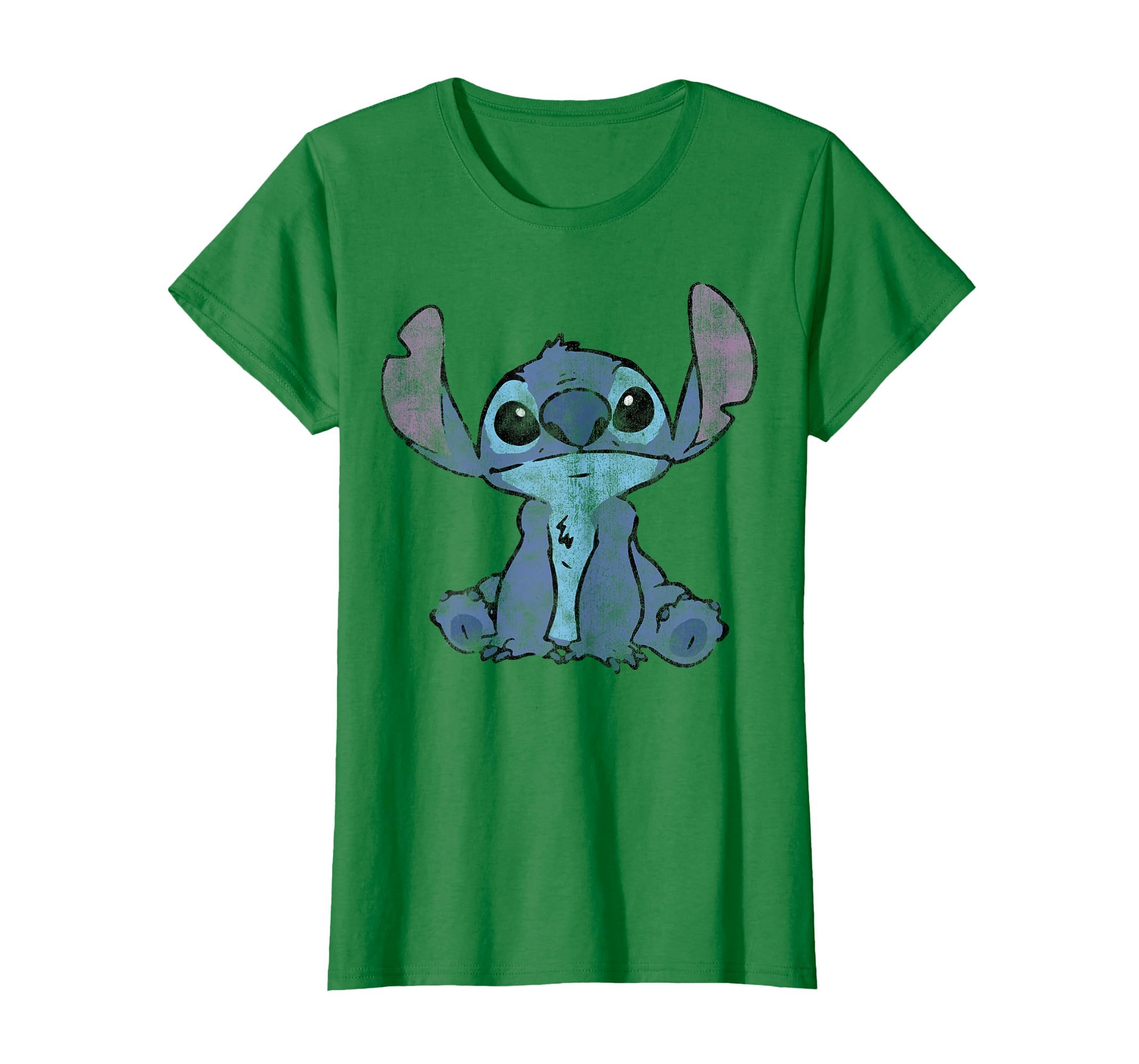 Disney Lilo &amp; Stitch Distressed Stitch Portrait T-Shirt