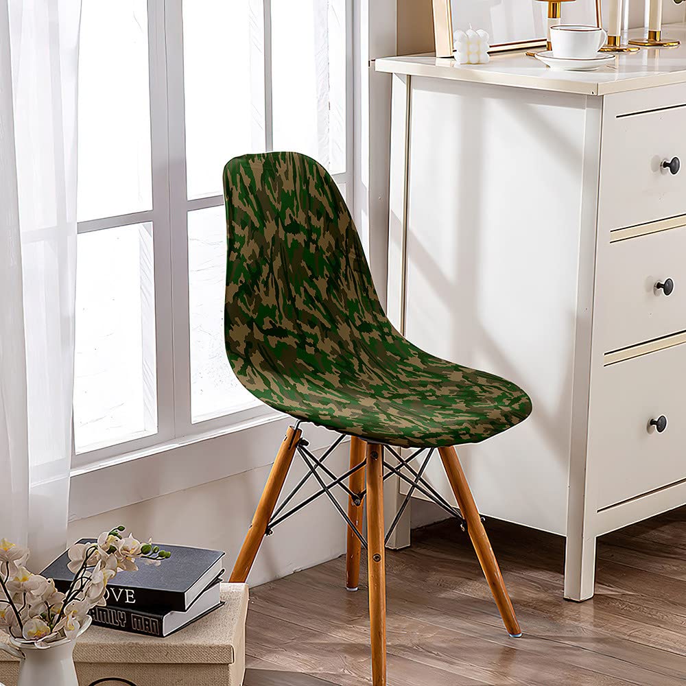 Coprisedie Elasticizzati Con Schienale - Set 4 Pezzi Stile Scandinavo Per Cucina E Ufficio - Foto 4