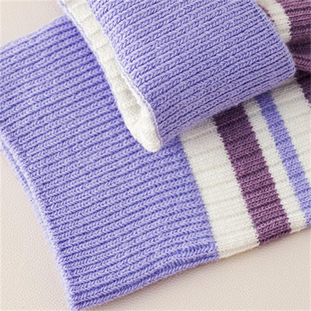 JSEIAJB Striped Cotton Socks Embroidered Medium Tube Socks Needle Color Matching Women S Socks