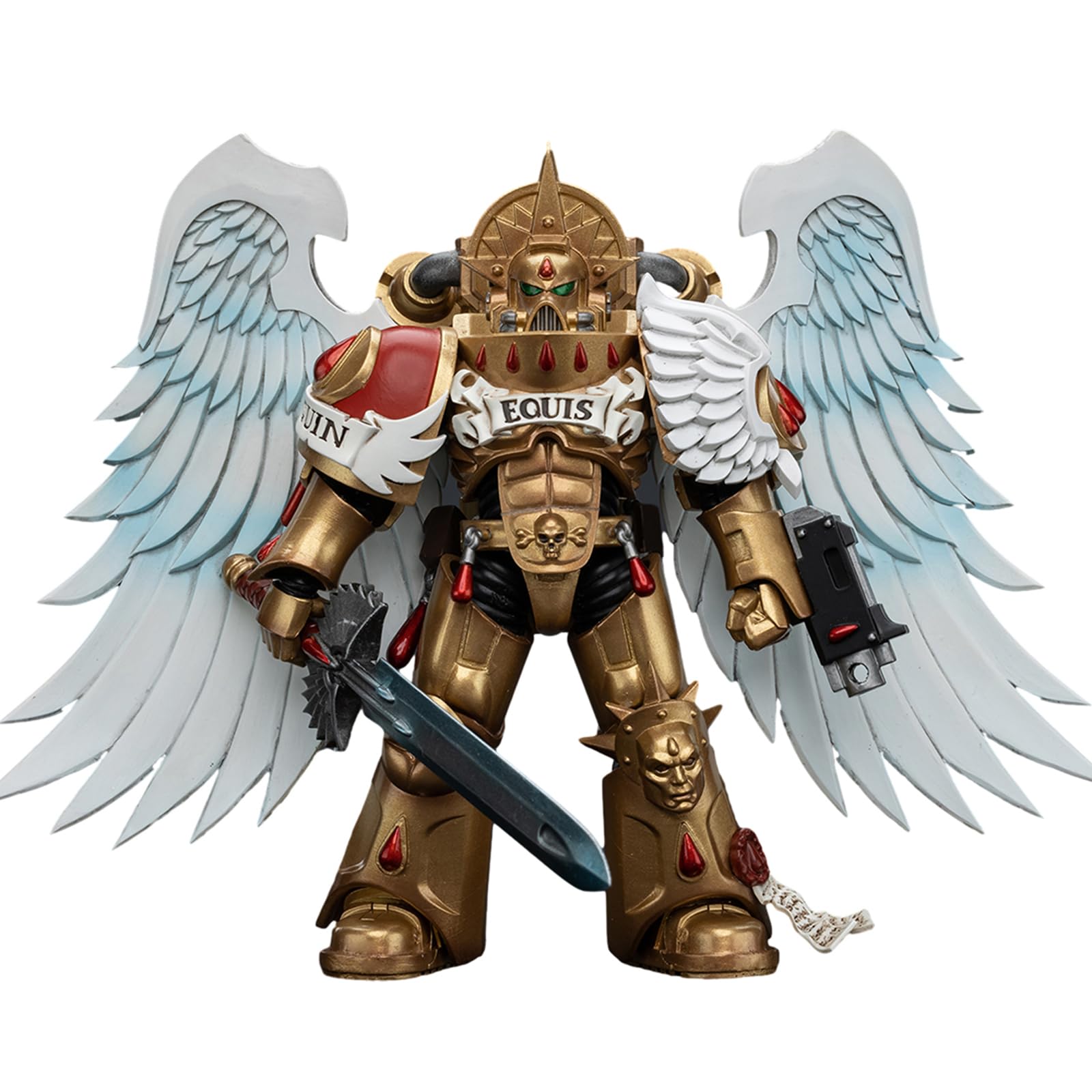 JOYTOY Warhammer 40k Blood Angels, Blood Angels Sanguinary Guard with Encarmine Sword 2 1/18 Action Figure Collect Models, Dedicated To You Who Love Collecting