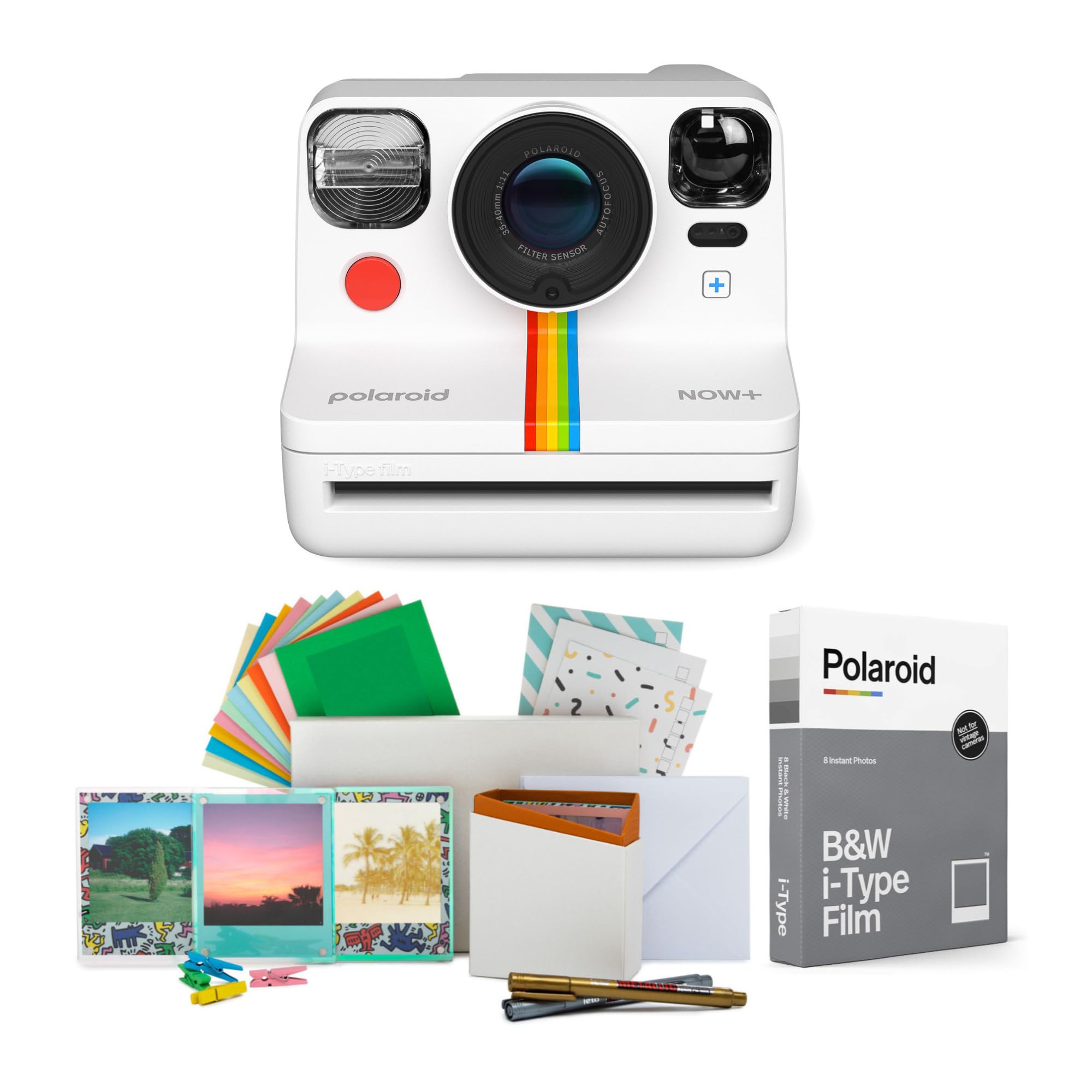 Shopify Branded Polaroid Now White ポラロイド Amazon.com : Polaroid Now I-Type Instant Camera - White (Renewed