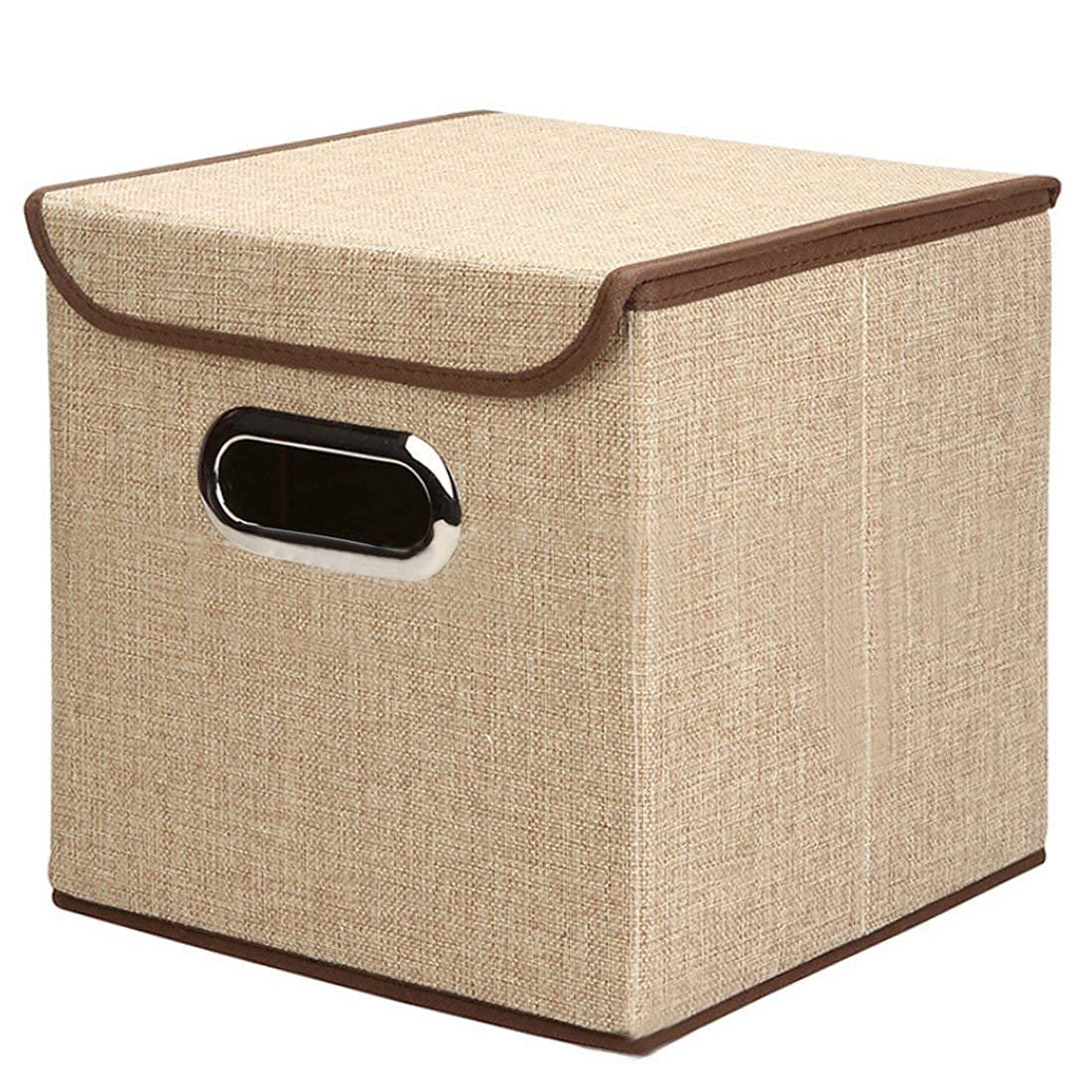 DIKSUL Foldable Cube Square Storage Box with Lid Organizer Containers Baskets Bins for Home Bedroom Closet Office Nursery For Toys, Clothes, Papers, Books Other Accessories Storage Box (Multicolor)