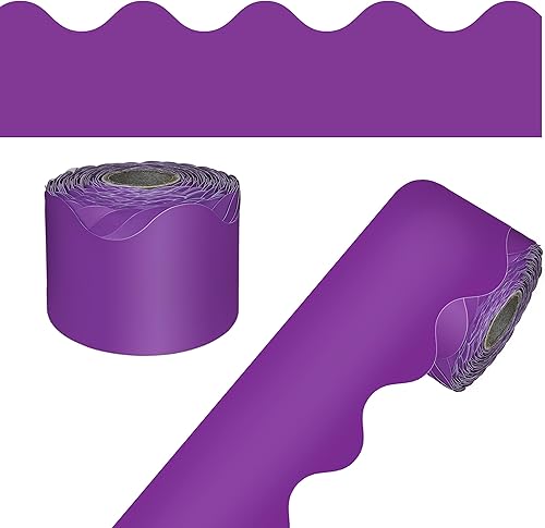 Miniatura 21 de Carson Dellosa 65 pies de bordes para tablón de anuncios verde lima, 1 rollo de borde festoneado para pizarra rodante, corcho y cartulina, Día