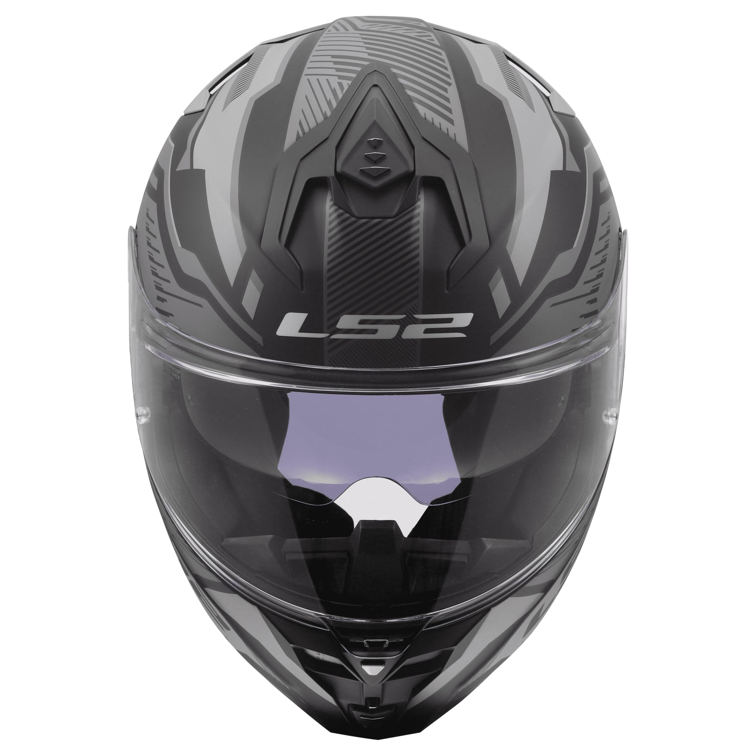 LS2, Integraler Motorradhelm CHALLENGER II DRAVIX Grey, L