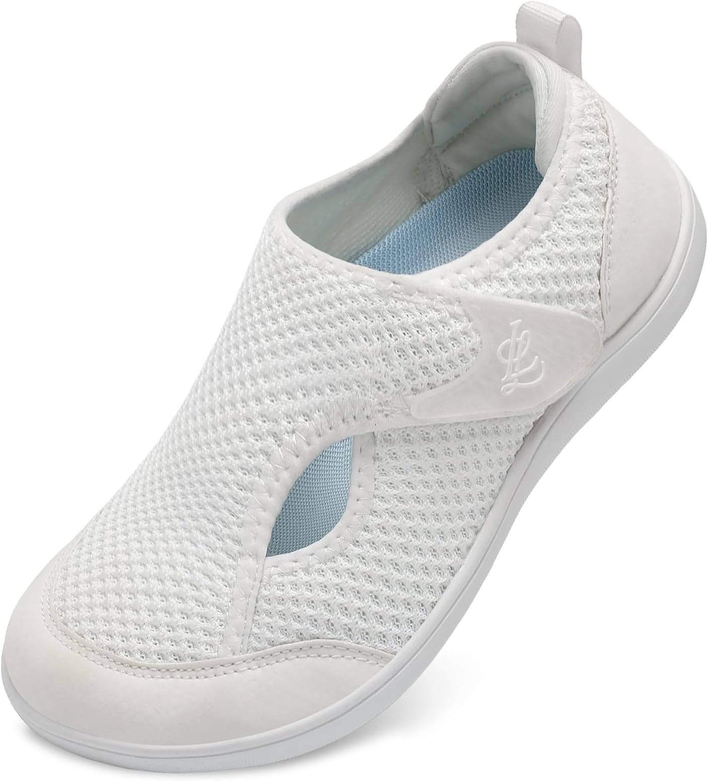 Womens Wide Diabetic Shoes Adjustable Barefoot Walking Shoes Breathable Zero Drop Sneakers for Wide Width Arthritis Edema Feet