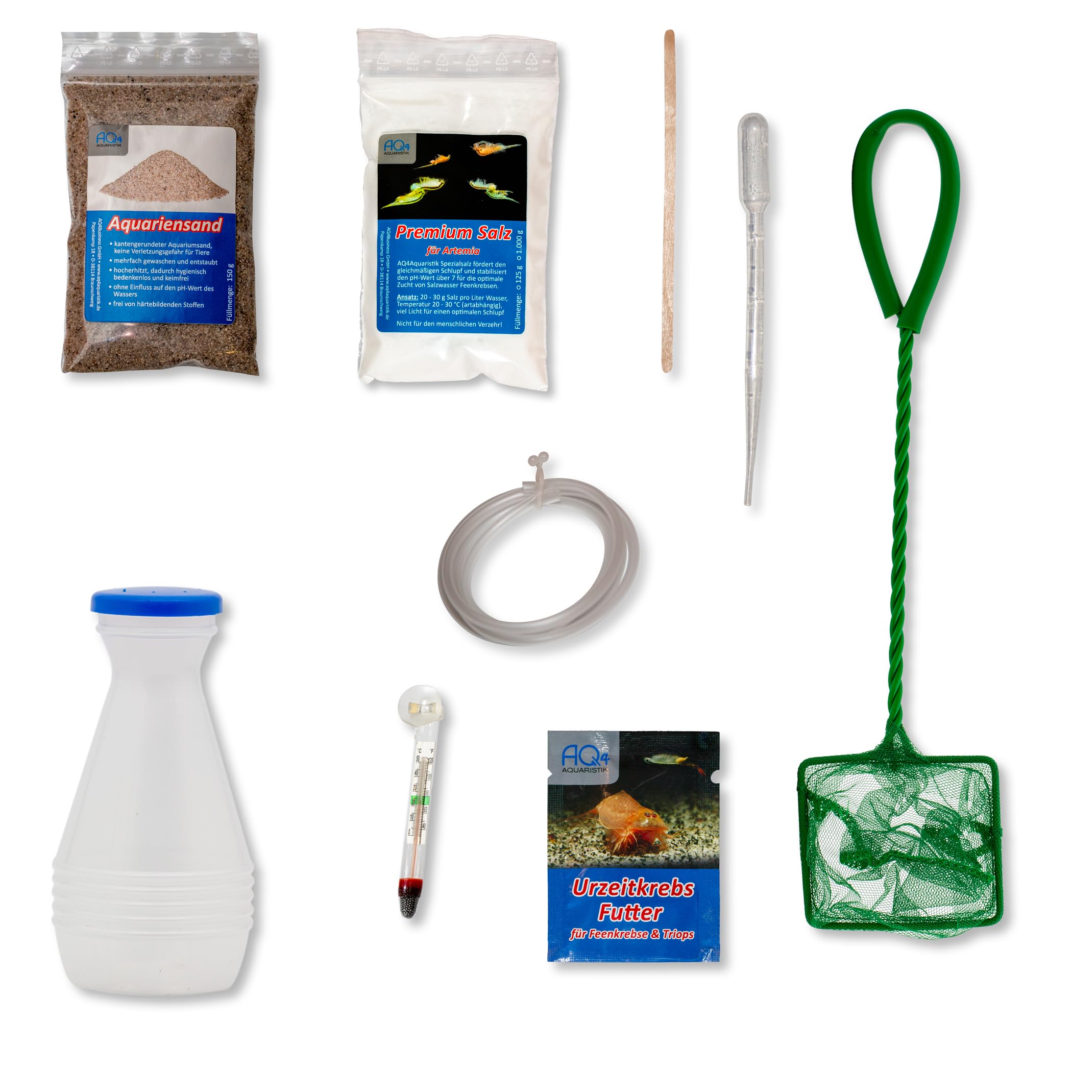 Premium Salzwasser Feenkrebse Artemia Komplettset 6 Liter: Zuchtansatz, Premiumsalz, Futter, Anleitung- Urzeitkrebse, Artemia franciscana