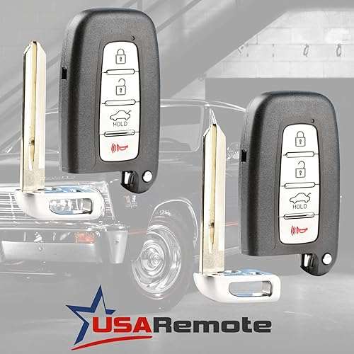 Miniatura 2 de Llavero compatible con Hyundai Kia Smart Keyless Entry Remote 2010 2011 2012 2013 2014 2015 (SY5HMFNA04), juego de 2