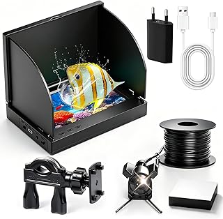 Unterwasserkamera Angeln,1080P HD Fischfinder mit 4.3-Zoll-LCD 15m Wasserdichtem IP68 Kabel 12 IR-Nachtsichtlichtern Fish Finder Kamera Meeresangeln Eisfischen Flussangeln Angeln am See