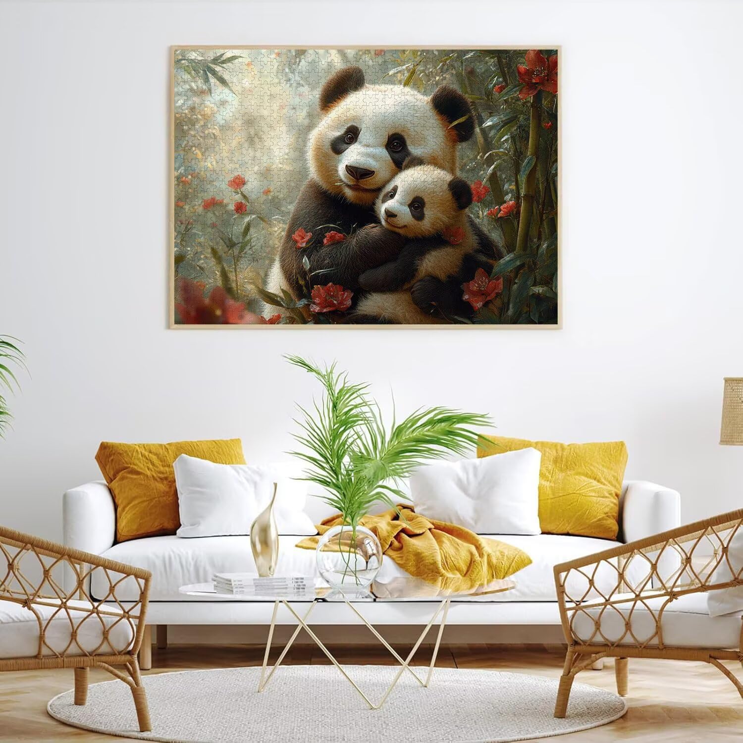 Puzzle dla dorosłych 2000, roślina panda, 99 x 70 cm, n-800