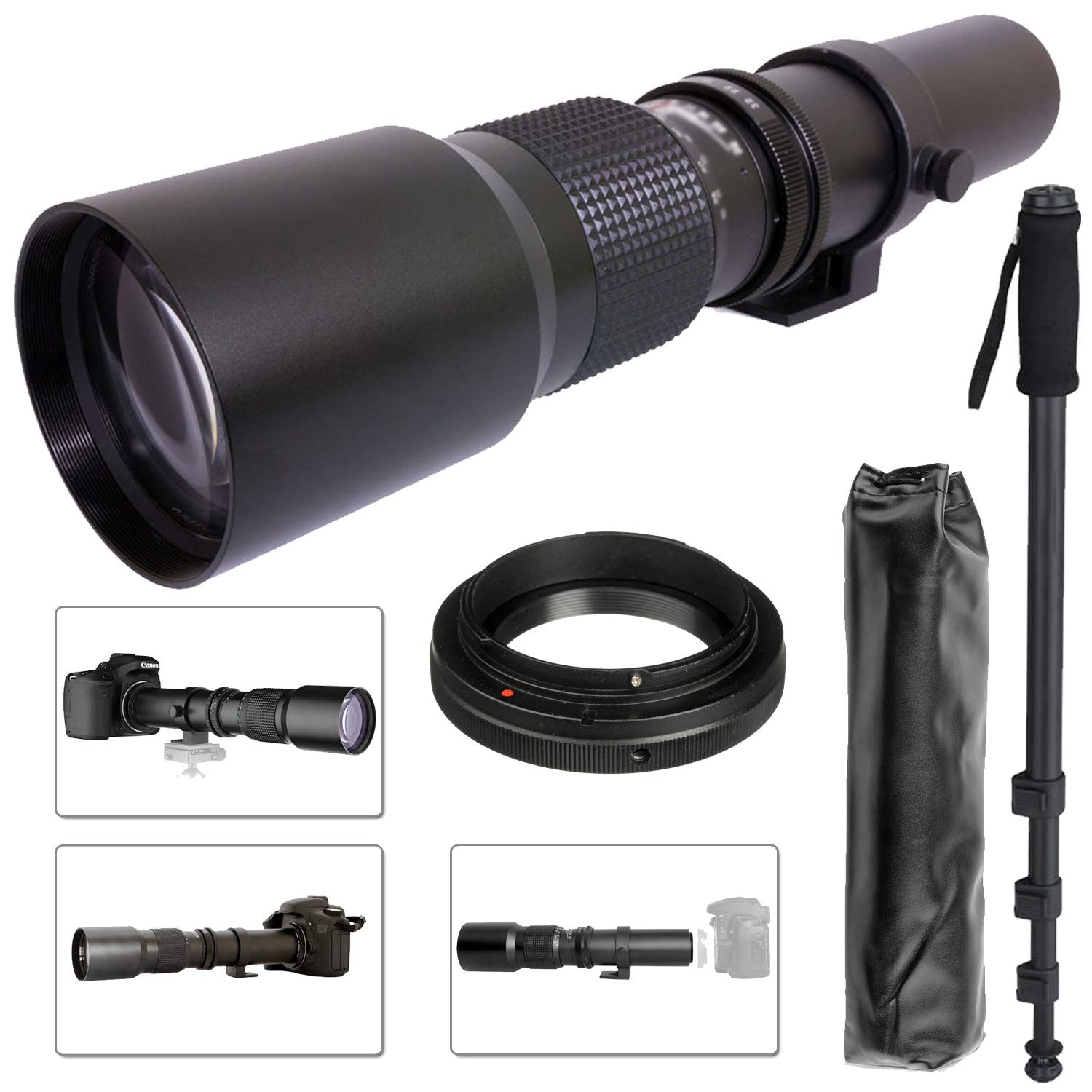 Commander Optics Super 500mm f/8 Manual Telephoto Lens for Olympus Evolt Four Thirds Digital Cameras