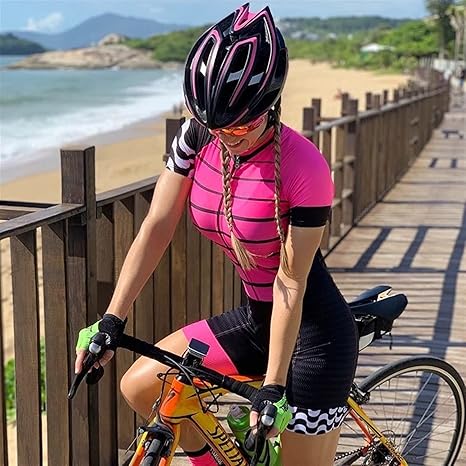 Amazon Co Jp 女性のトライアスロンスーツワンピーストライスーツ 3dジェルパッド付き自転車サイクリングスーツ ポケット夏 Waitao Color Cj051 Size Xxx Large 服 ファッション小物