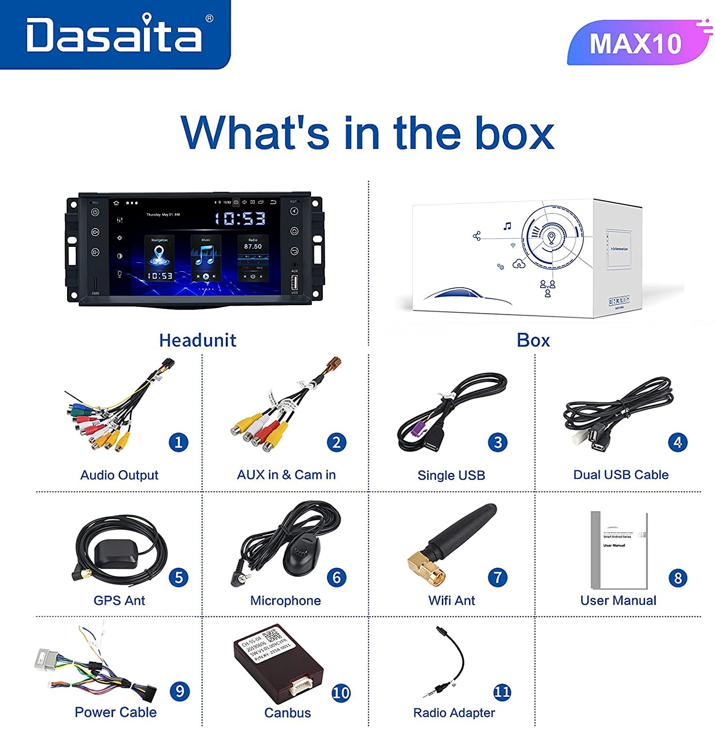 Android 9.0 Bluetooth Car Stereo 