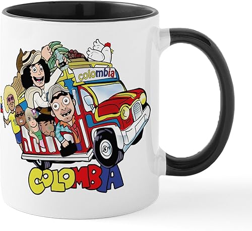 CafePress Colombian Chiva Mug Taza de café de cerámica de 11 oz (11.0 fl oz)