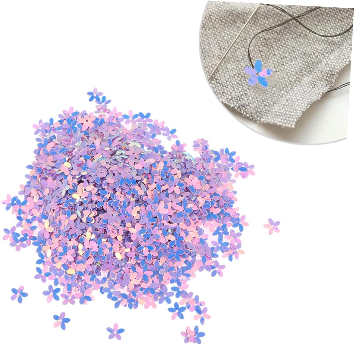800pc Sequin Bead Flowers Patches Floral Rhinestones Applique Jewelry Accessories Decorative Patches for Clothing DIY Decor Random Color