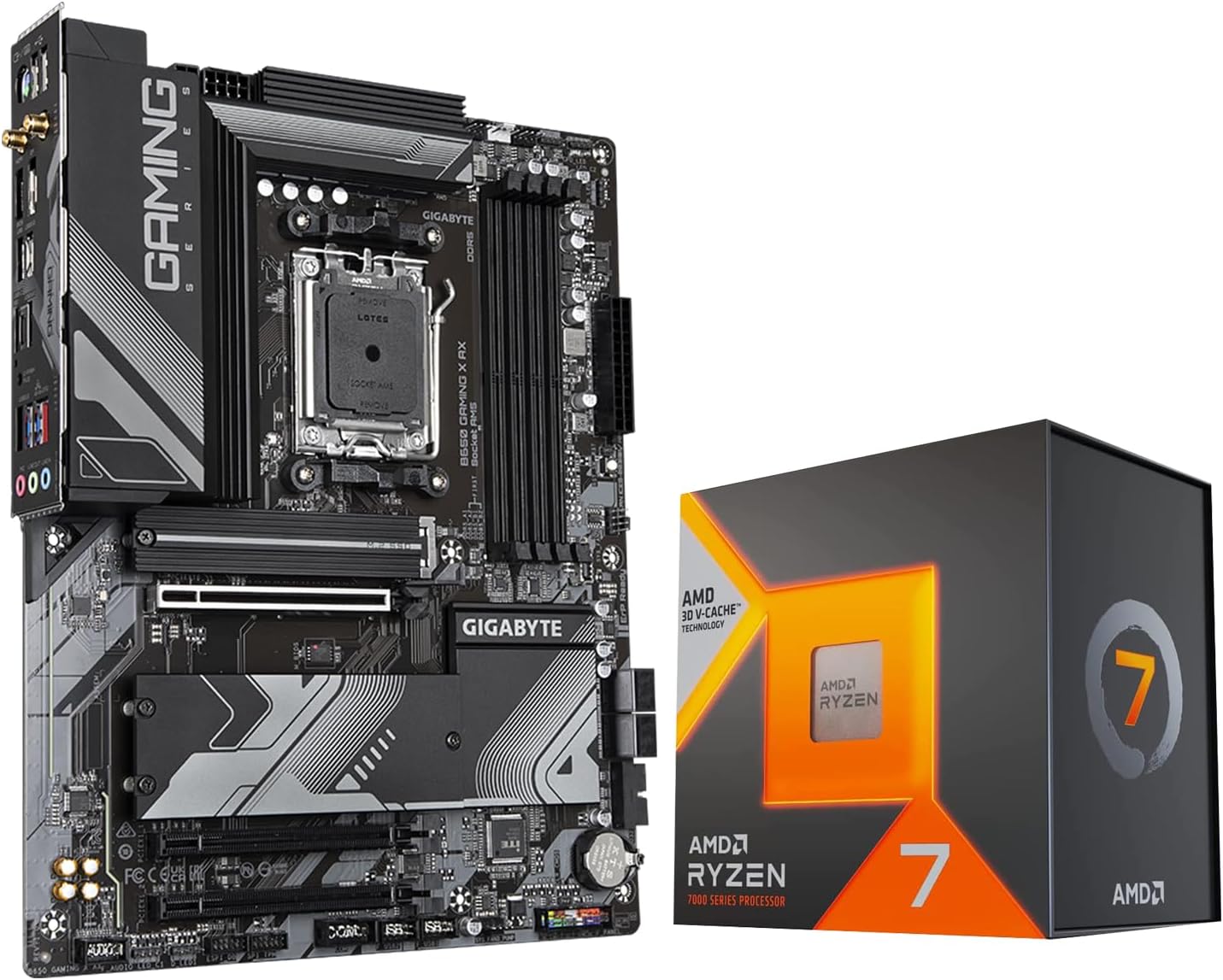 INLAND Micro Center AMD Ryzen 7 7800X3D 8-Core16-Thread Desktop Processor Bundle with GIGABYTE B650 Gaming X AX AM5 DDR5 ATX Gaming Motherboard (PCIe 4.0 M.2/ USB 3.2 Gen2x2 Type-C)